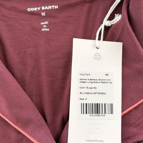 Cozy Earth Bamboo Stretch-Knit classic Pajama Set - Picture 6 of 6